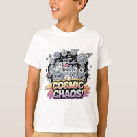 Galaxie de dessin coloré avec motifs dynamiques de