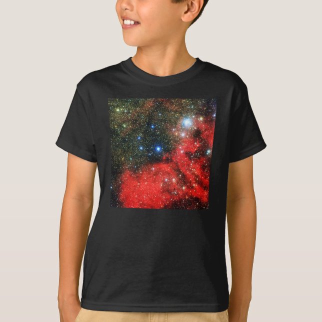 T-shirt Galaxie en or tombé (Devant)