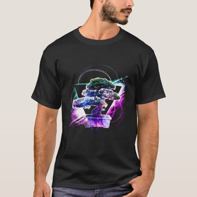T-shirt Galaxie esthétique Bonsai (Devant)