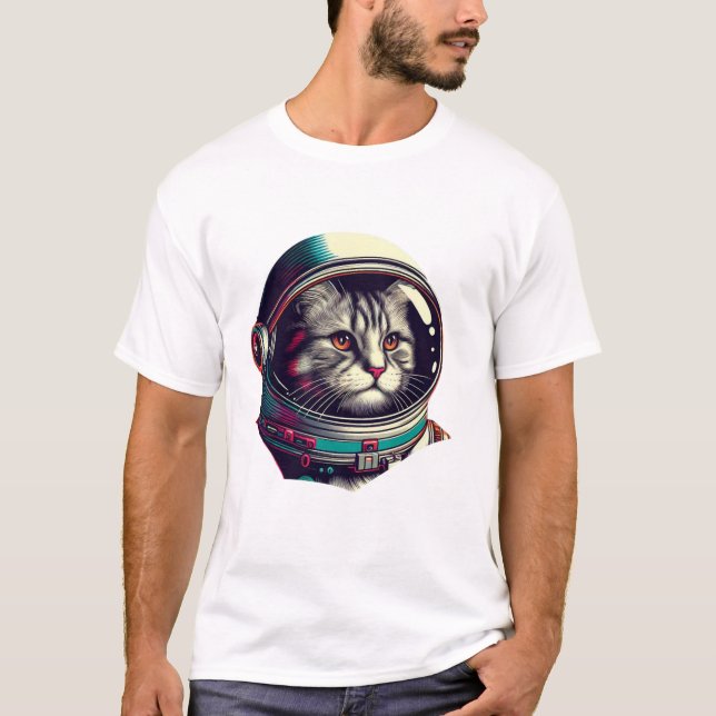 T-shirt Galaxie externe de l'astronaute spatial (Devant)