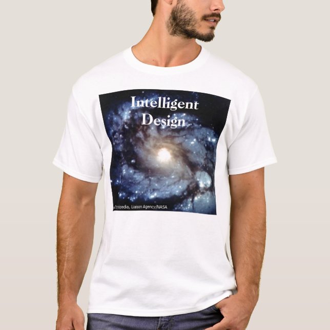 T-shirt Galaxie, IntelligentDesign (Devant)