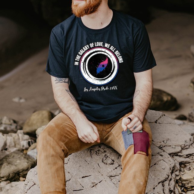 T-shirt Galaxie LGBTQ de l'amour, Galaxie du drapeau bisex (Créateur téléchargé)