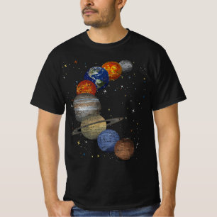 T-shirt Galaxie Planètes Univers Soleil Sciences spatiales