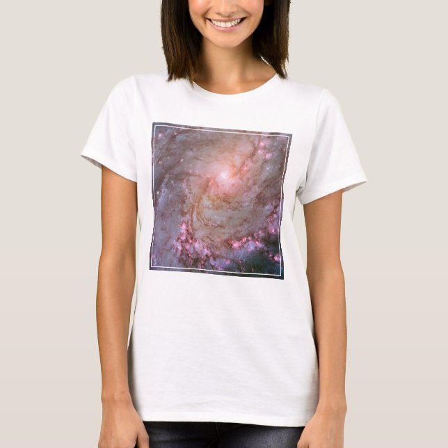 T-shirt Galaxie Spirale M83, Ablaze Avec Formation Star. (Devant)