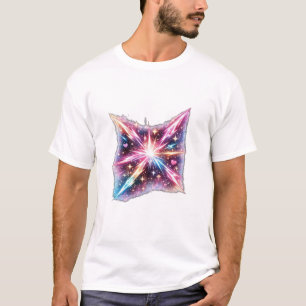 T-shirt Galaxie Starburst Cosmique Aesthetic du Cœur Éclat