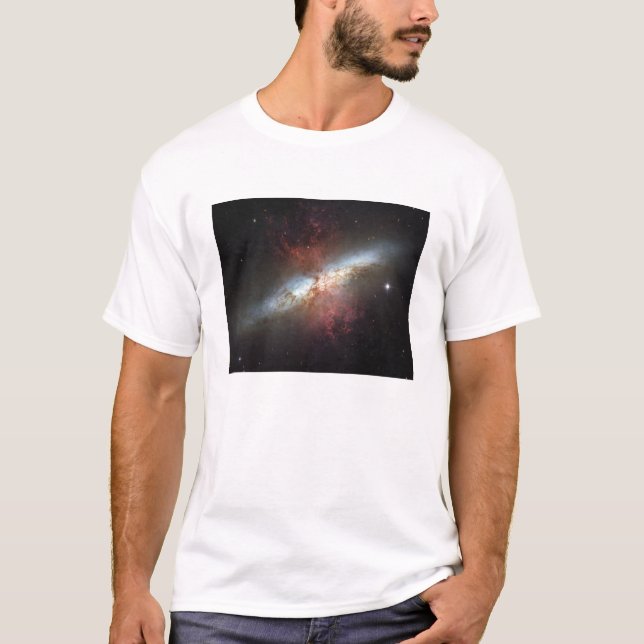 T-shirt Galaxie Starburst, Messier 82 (Devant)