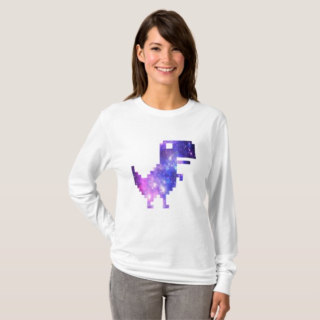 T-shirt Galaxy Chrome T-Rex (Devant entier)