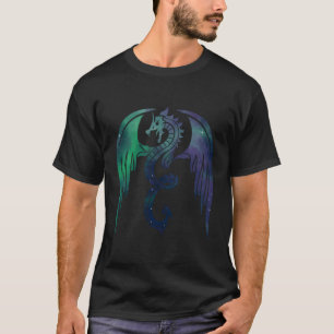 T-shirt Galaxy Dragon Tribal Design Dragon