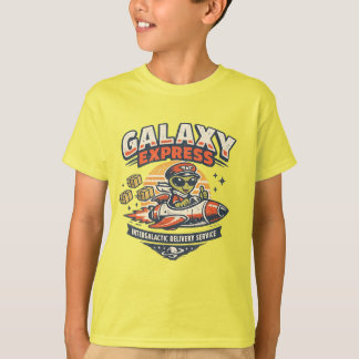 T-shirt Galaxy Express Vintage Alien Rocket Delivery Masco