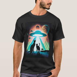 T-shirt Galaxy Kittens Chat UFO Chat Dans L'Espace 35