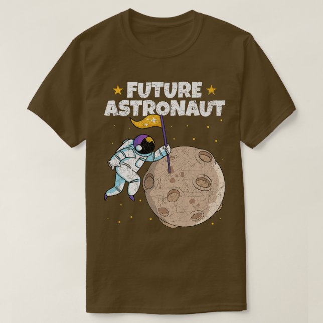 T-shirt Galaxy Moon Atterrissant la science spatiale Ast (Design devant)