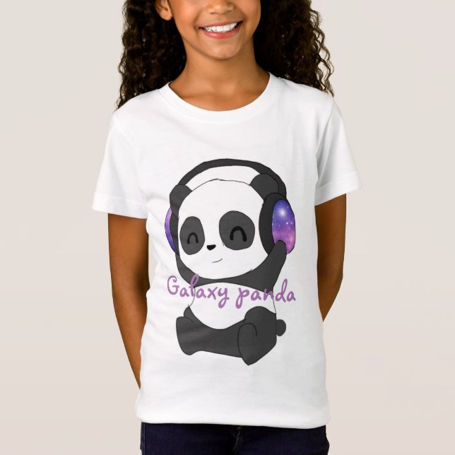 T-Shirt Galaxy panda Design réalisé par The WolfOnSaturn Y (Devant)