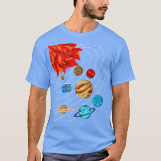 T-shirt Galaxy Planètes Astronomie Système solaire de scie