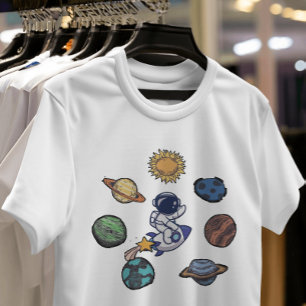T-shirt Galaxy rêver explorateur astronaute et planètes