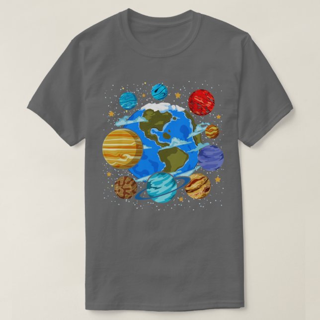 T-shirt Galaxy Scientist Astronomy Planètes Space Science  (Design devant)