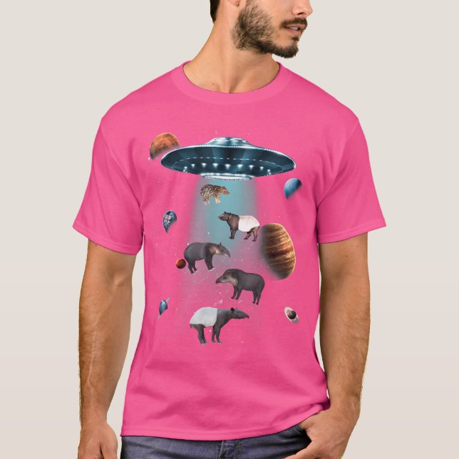 T-shirt Galaxy Tapir Space Ufo Étoiles Aliens Animal Malay (Devant)