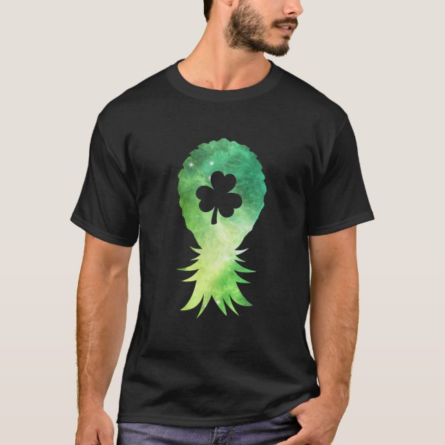 T-shirt Galaxy Upside Down Jour de la Saint Patrick d'anan (Devant)