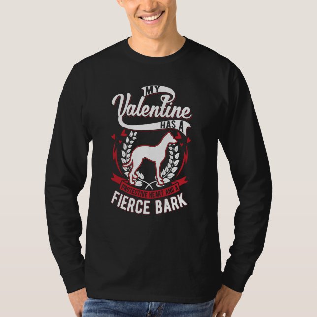 T-shirt Galgo Espanol Valentine's Day Spanish Greyhound Ga (Devant)