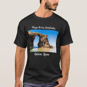 T-shirt Galice, Espagne - Playa de las Catedrales.