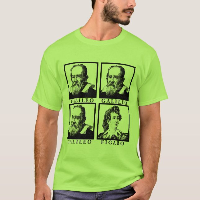 T-shirt Galilée Figaro BW (Devant)