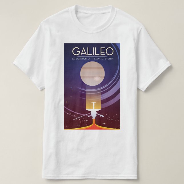T-shirt Galileo - Exploration du système Jupiter (Design devant)