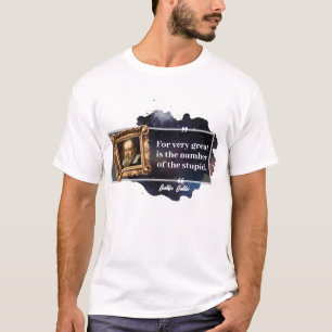 T-shirt Galileo Galilei Grand nombre de la stupide
