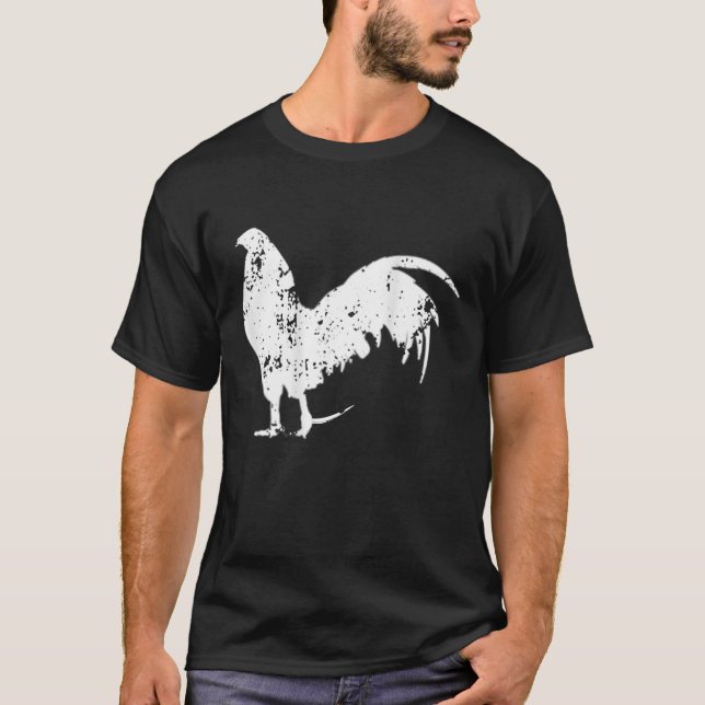 T-shirt Gallegos, Coq, Chicken Silhouette St (Devant)