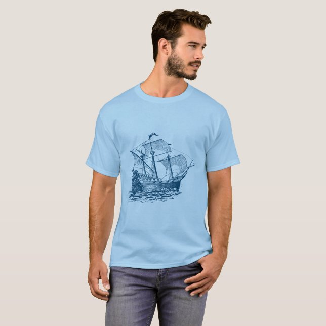 T-shirt Galleon - Ocean Green (Devant entier)