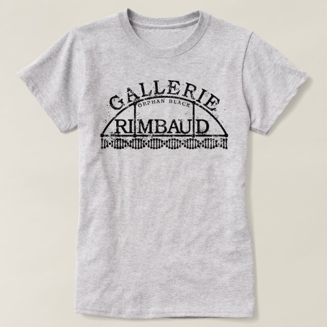 T-shirt Gallerie noir orphelin Rimbaud (Design devant)