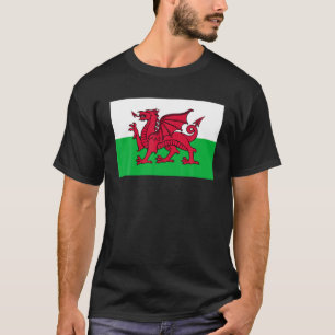 T-shirt Galles Gallois Un Drapeau Dragon
