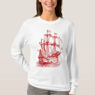 T-shirt Gallion - Rouge rubis