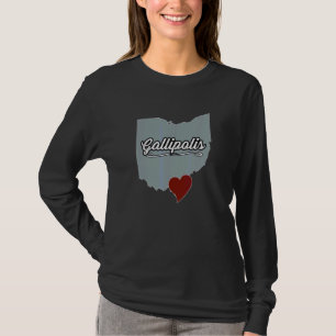T-shirt Gallipolis Ohio OH Ville État USA Cadeau Mignon