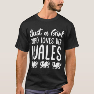 T-shirt Gallois Accueil Pays Drapeau Fille Qui Aime Son Pa