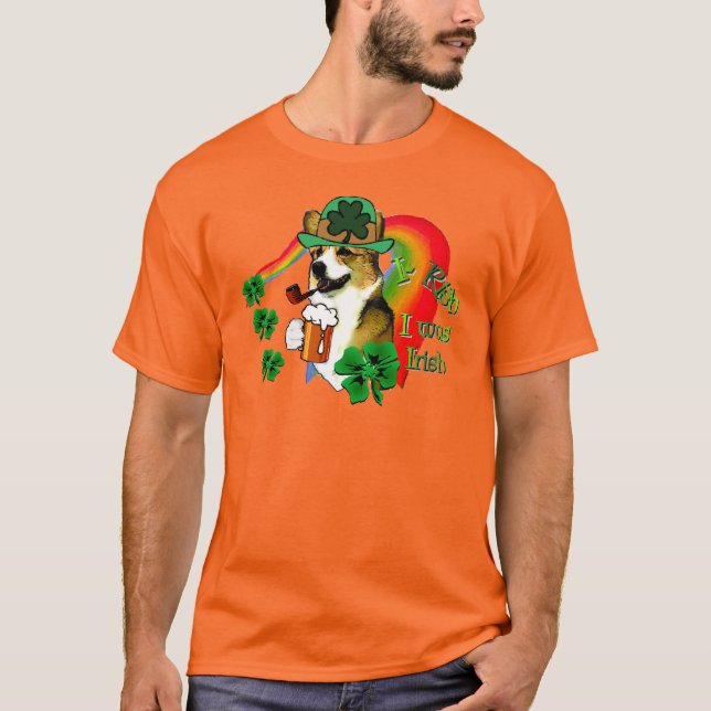 T-shirt Gallois Corgi Saint Patrick's Day (Devant)