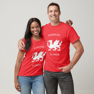 T-shirt Gallois Joyeux Noël Simple Celtique Nadolig Llawen