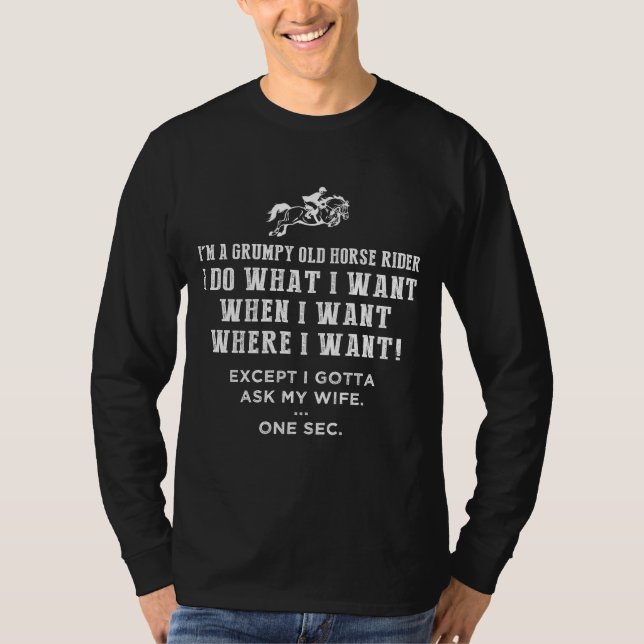 T-shirt Gallop to My own Grumpy Rhythm! Drôle Cheval Tee f (Devant)