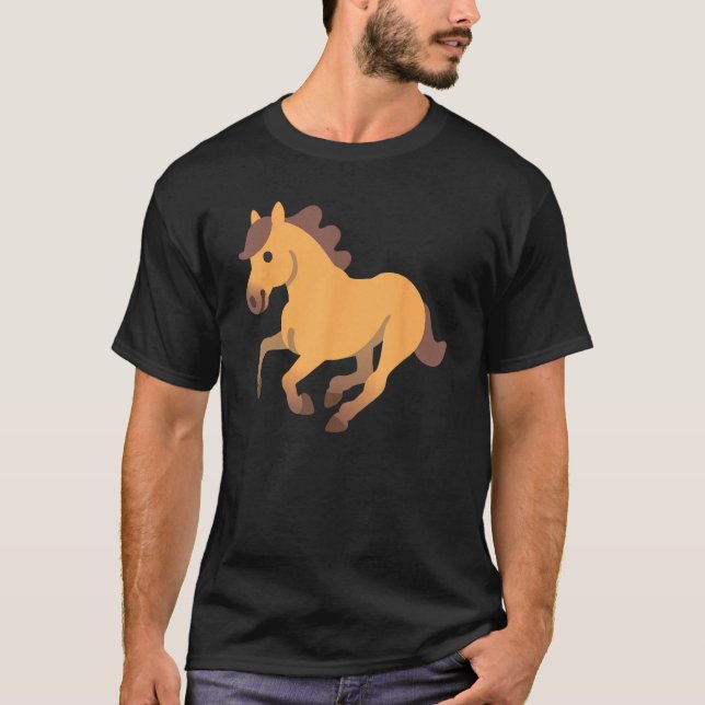 T-shirt Galloping Horse Racehorse Costume (Devant)