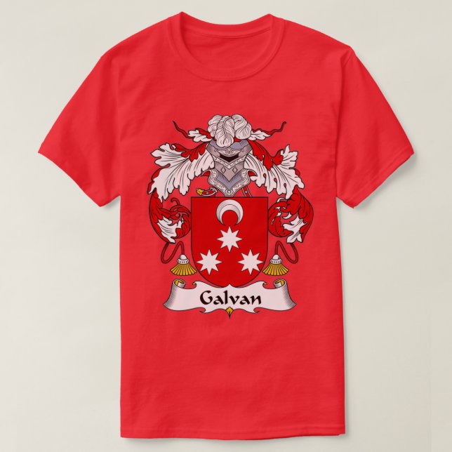T-shirt Galvan Coat of Arms Family Crest  (Design devant)