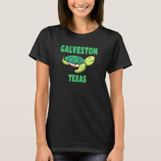 T-shirt Galveston Texas Sea Turtle Theme T