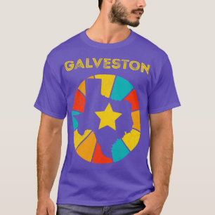 T-shirt Galveston Texas Vintage Souvenir désorganisé 1