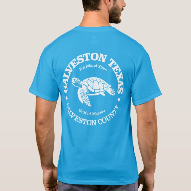 T-shirt Galveston (tortue de mer) (Dos)