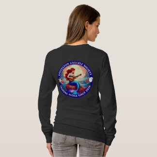 T-shirt Galveston Ukulele Society Mermaid Shirt Women LS