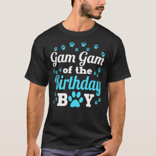T-shirt Gam Gam Of The Birthday Boy Dog Paw Anniversaire P