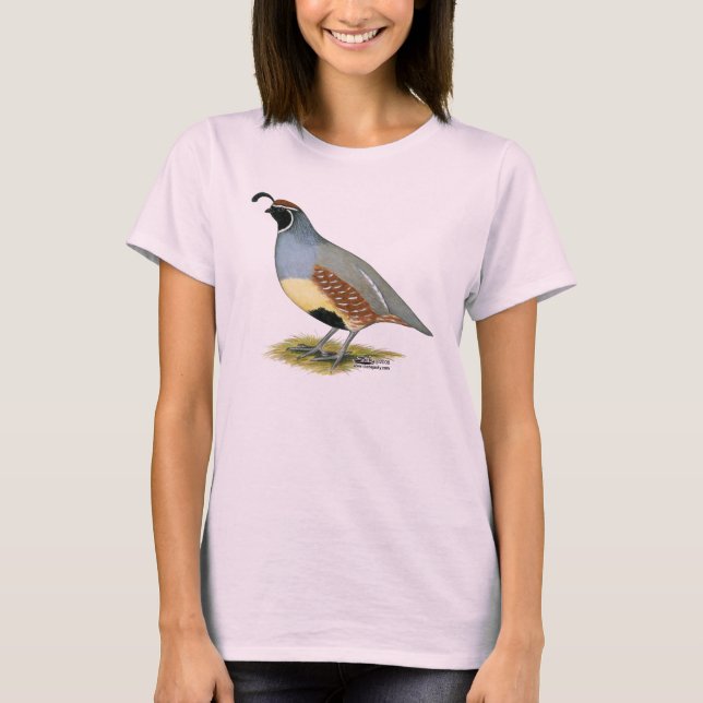 T-shirt Gambel's Desert Quail (Devant)