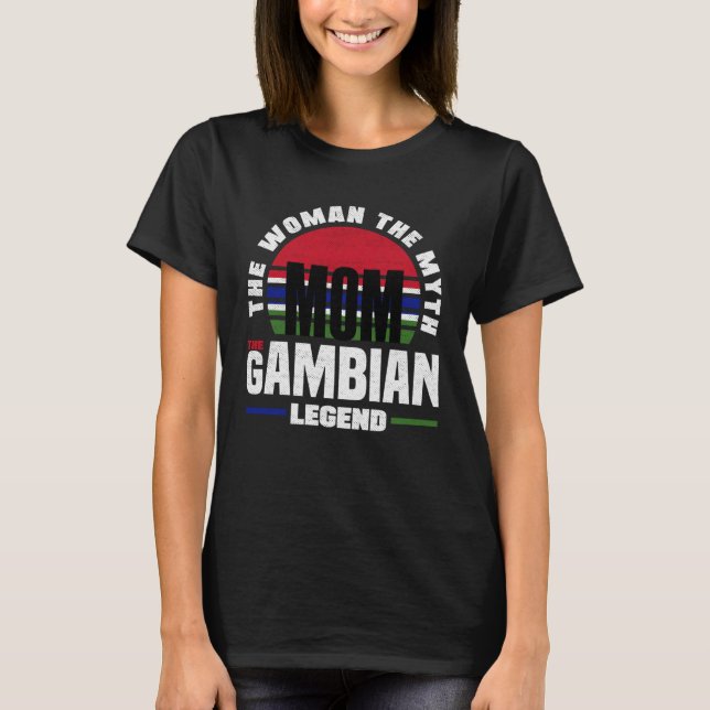 T-shirt Gambian Gambia Gambian Flag Mothers Day (Devant)