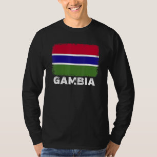 T-shirt Gambie Drapeau Soutien Populations Gambiennes Femm