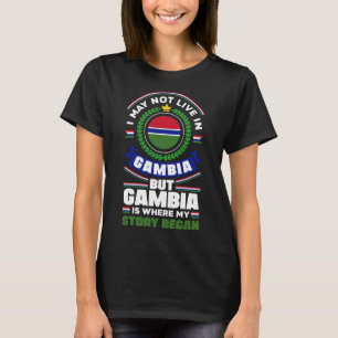 T-shirt Gambie Gambie Drapeau Gambie Citation