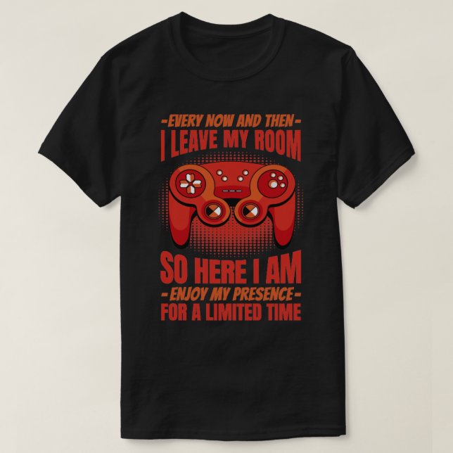 T-shirt Game controller drôle de devis (Design devant)