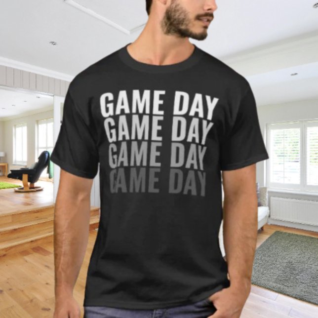 T-shirt « Game Day Repeat » à typographie gras (Créateur téléchargé)