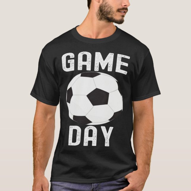 T-shirt Game Day Soccer Football  Quotes Family Cute (Devant)